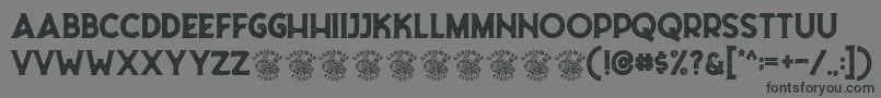 Czcionka Riborn Stamp Demo – czarne czcionki na szarym tle
