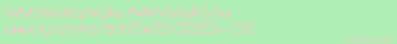 RICH DADY Font – Pink Fonts on Green Background