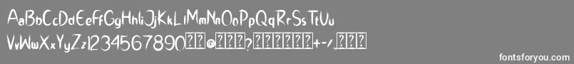 RICH DADY Font – White Fonts on Gray Background