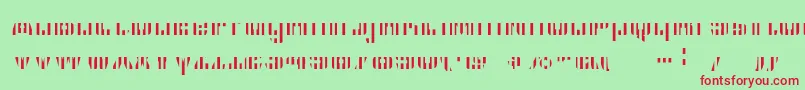 Cfb1AmericanPatriotSpangle2BoldItalic Font – Red Fonts on Green Background