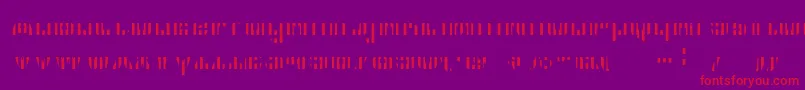 Cfb1AmericanPatriotSpangle2BoldItalic-Schriftart – Rote Schriften auf violettem Hintergrund