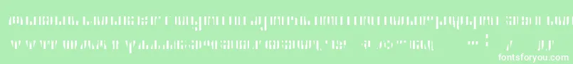 Cfb1AmericanPatriotSpangle2BoldItalic-Schriftart – Weiße Schriften auf grünem Hintergrund