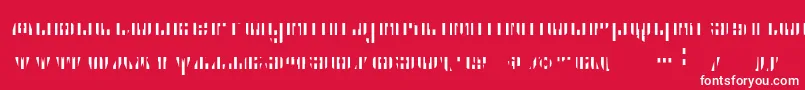 Cfb1AmericanPatriotSpangle2BoldItalic Font – White Fonts on Red Background