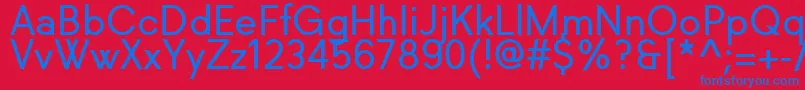 Richkid Regular Font – Blue Fonts on Red Background