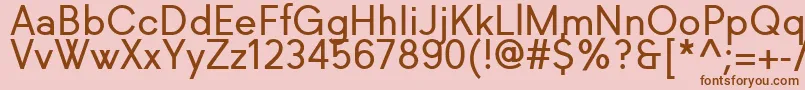 Richkid Regular Font – Brown Fonts on Pink Background