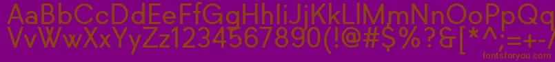 Richkid Regular Font – Brown Fonts on Purple Background