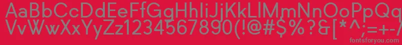 Richkid Regular-Schriftart – Graue Schriften auf rotem Hintergrund