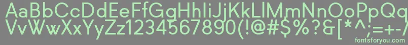 Richkid Regular Font – Green Fonts on Gray Background