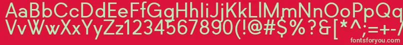 Richkid Regular Font – Green Fonts on Red Background