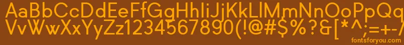 Richkid Regular Font – Orange Fonts on Brown Background