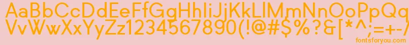 Richkid Regular Font – Orange Fonts on Pink Background