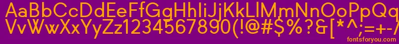 Police Richkid Regular – polices orange sur fond violet