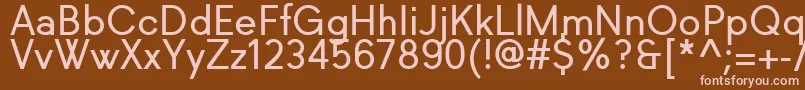 Richkid Regular Font – Pink Fonts on Brown Background