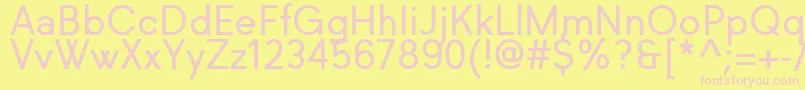 Richkid Regular Font – Pink Fonts on Yellow Background
