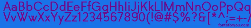 Richkid Regular Font – Purple Fonts on Blue Background