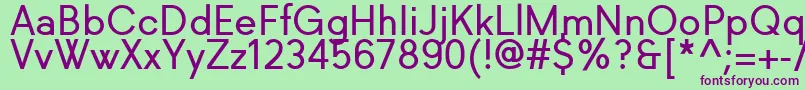 Richkid Regular Font – Purple Fonts on Green Background