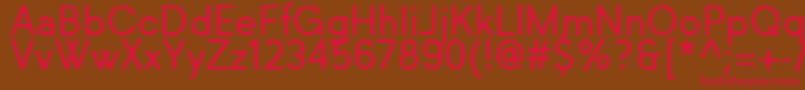 Richkid Regular Font – Red Fonts on Brown Background