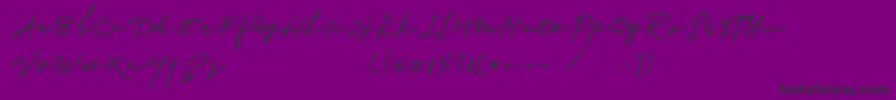 Richland Font – Black Fonts on Purple Background