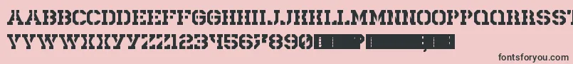 Rick Lobster Font – Black Fonts on Pink Background