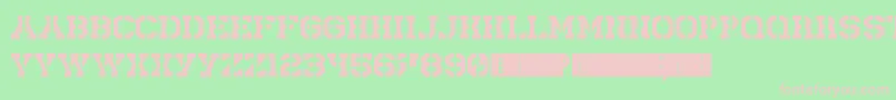 Rick Lobster Font – Pink Fonts on Green Background