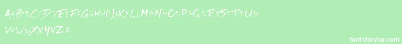 Lisätietoja Rickies Free-fontista Rickies Free-fontti – valkoiset fontit vihreällä taustalla