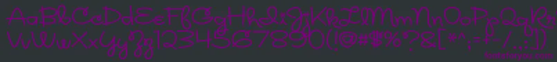 Rickles Font – Purple Fonts on Black Background