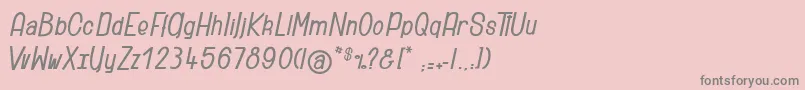 Ridiculous Font – Gray Fonts on Pink Background