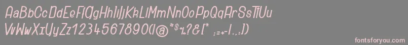 Ridiculous Font – Pink Fonts on Gray Background