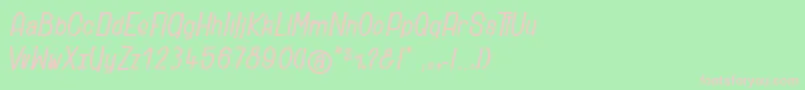 Ridiculous Font – Pink Fonts on Green Background