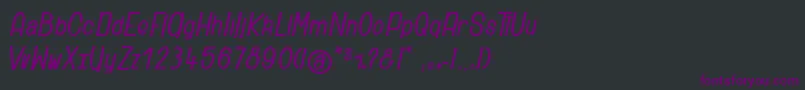 Ridiculous Font – Purple Fonts on Black Background