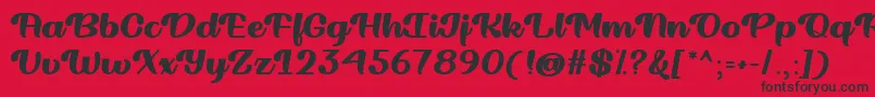 Ridin Dirty   Font – Black Fonts on Red Background