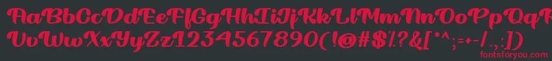 Ridin Dirty   Font – Red Fonts on Black Background