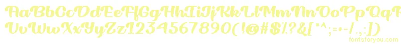 Ridin Dirty   Font – Yellow Fonts on White Background