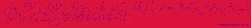 fuente Rieesflomeo – Fuentes Moradas Sobre Fondo Rojo