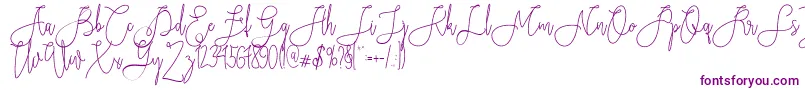 Rieesflomeo-Schriftart – Violette Schriften