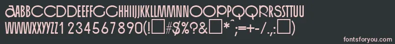 OrganRegularDb Font – Pink Fonts on Black Background