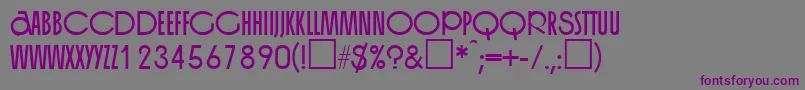 OrganRegularDb Font – Purple Fonts on Gray Background