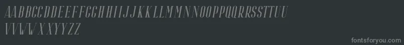Czcionka Riffle Italic – szare czcionki na czarnym tle