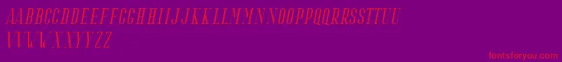 Riffle Italic Font – Red Fonts on Purple Background