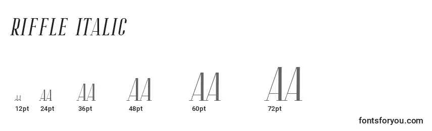 Riffle Italic (138691) Font Sizes