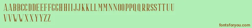 Riffle Regular Font – Brown Fonts on Green Background