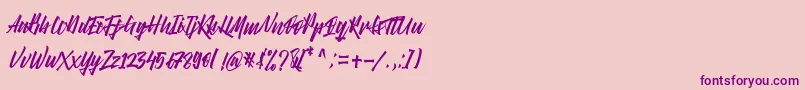 En savoir plus sur la police Right Times Font Police Right Times Font – polices violettes sur fond rose