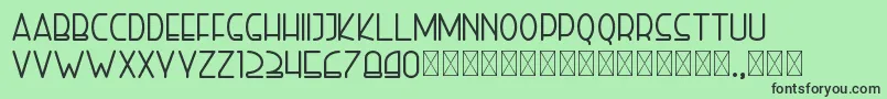 righthand bold personal Font – Black Fonts on Green Background