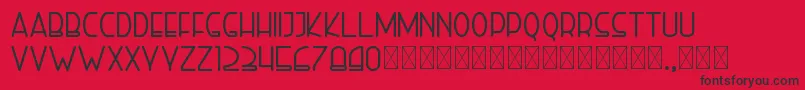 righthand bold personal Font – Black Fonts on Red Background