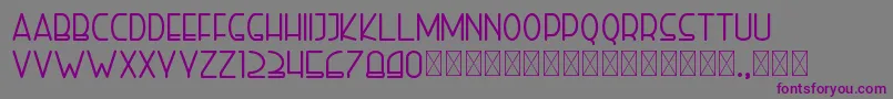 righthand bold personal Font – Purple Fonts on Gray Background