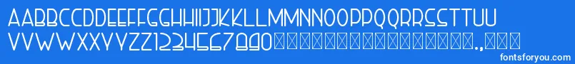 righthand bold personal Font – White Fonts on Blue Background