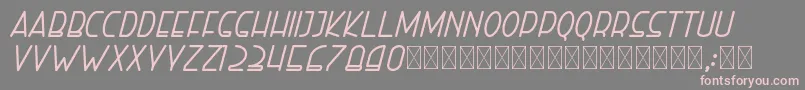 righthand bolditalic personal Font – Pink Fonts on Gray Background