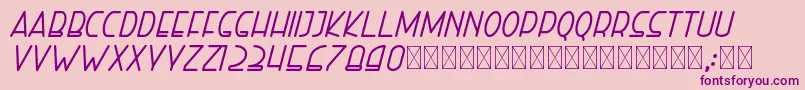 righthand bolditalic personal Font – Purple Fonts on Pink Background