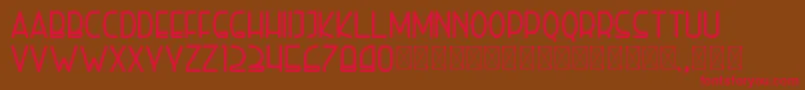 righthand extrabold personal Font – Red Fonts on Brown Background