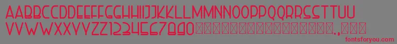 righthand extrabold personal Font – Red Fonts on Gray Background